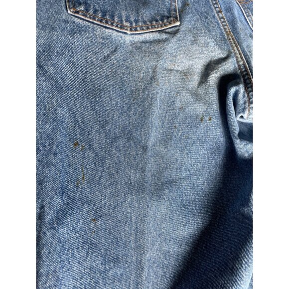 Vintage Jordache Womens Blue Denim Jeans Sz 16  Distressed Thrashed Punk Grunge - Picture 5 of 10